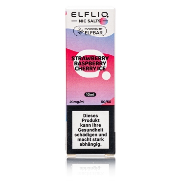 ELFBAR ELFLIQ - Strawberry Raspberry Cherry ICE - 20mg / 10ml