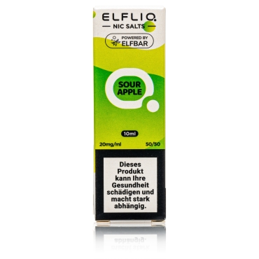 ELFBAR ELFLIQ - Sour Apple - 20mg / 10ml