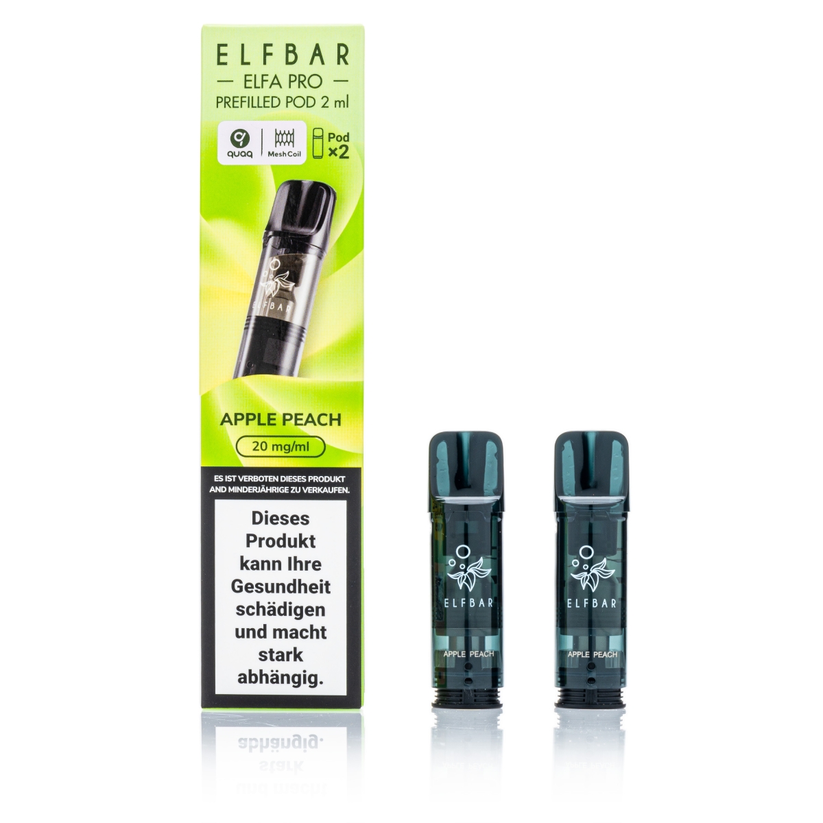 ELFBAR ELFA Pro - Apple Peach - 2ml Pods / 20mg / 2 Stück