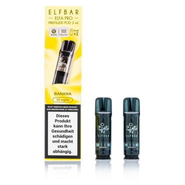 ELFBAR ELFA Pro - Banana - 2ml Pods / 20mg / 2 Stück