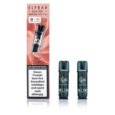 ELFBAR ELFA Pro - Cola - 2ml Pods / 20mg / 2 Stück