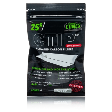 CTIP Aktivkohlefilter konisch - 25 Stück