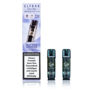 ELFBAR ELFA Pro - Blue Razz Lemonade - 2ml Pods / 20mg / 2 Stück