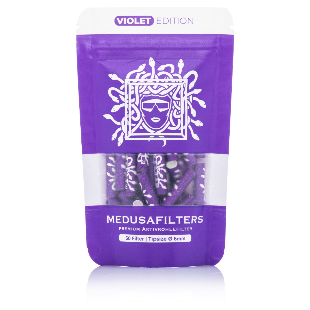Medusa Aktivkohlefilter violett 50 Stück
