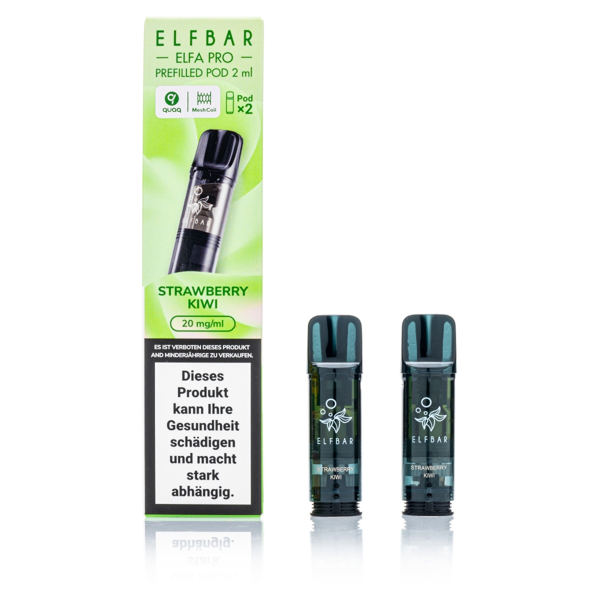 ELFBAR ELFA Pro - Strawberry Kiwi - 2ml Pods / 20mg / 2 Stück