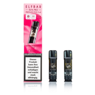 ELFBAR ELFA Pro - Strawberry ICE - 2ml Pods / 20mg / 2 Stück