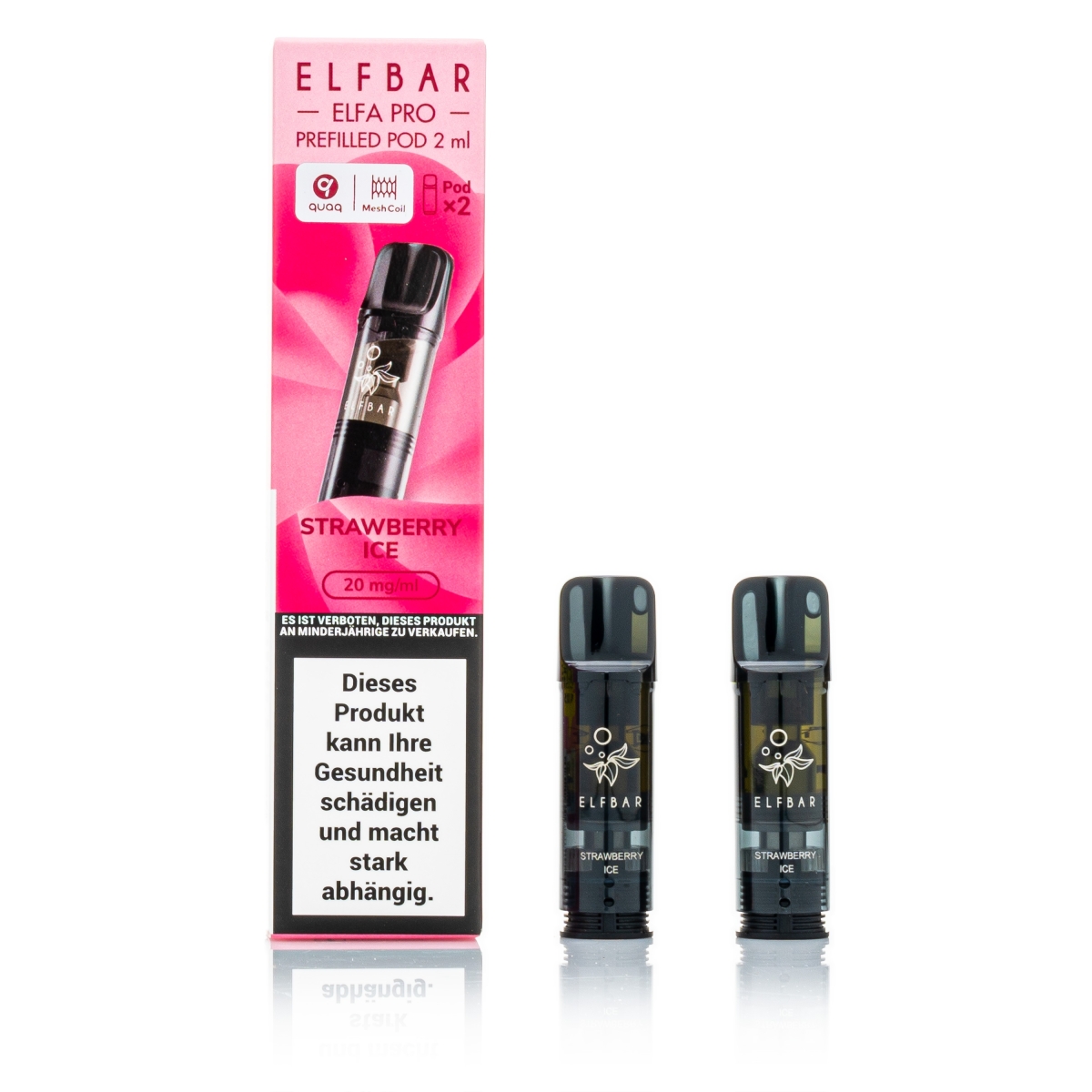 ELFBAR ELFA Pro - Strawberry ICE - 2ml Pods / 20mg / 2 Stück