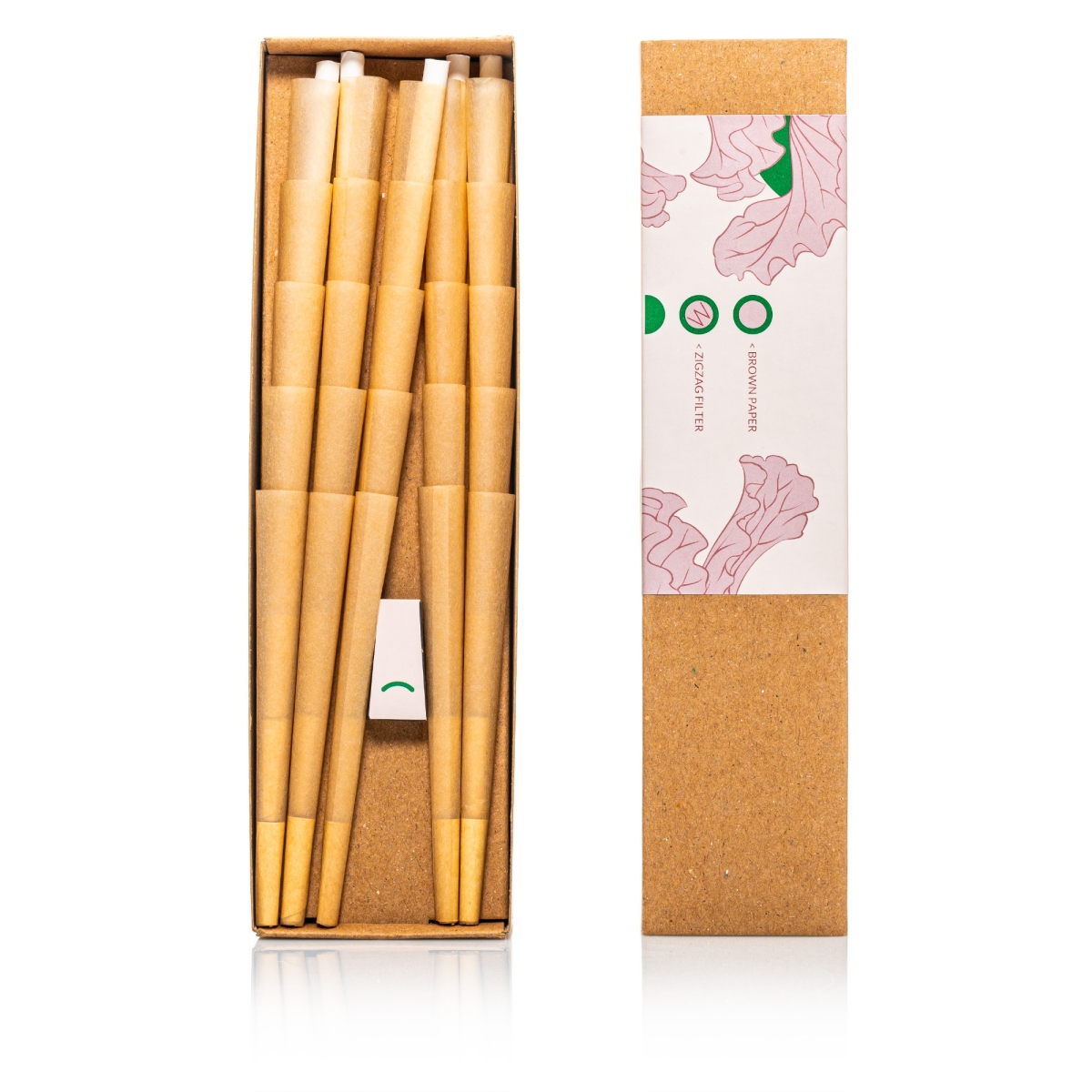 EUROCONES KS Tubes - 1x100 Cones Wood Unbleached