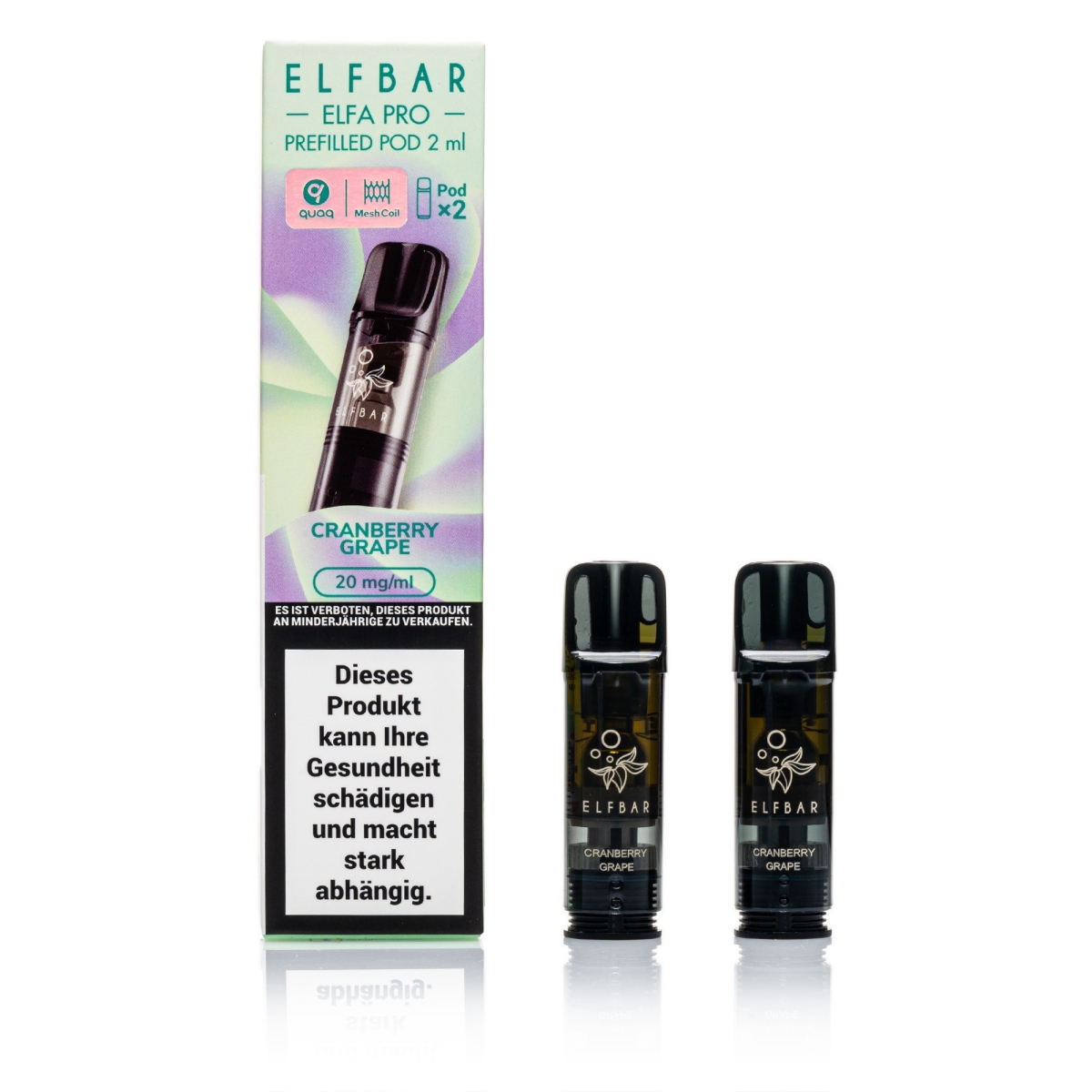 ELFBAR ELFA Pro - Cranberry Grape - 2ml Pods / 20mg / 2 Stück