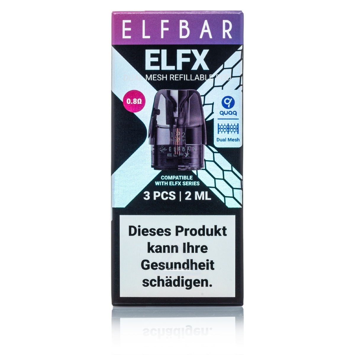 3 x Elfbar ELFX Pod - 0.8 Ohm