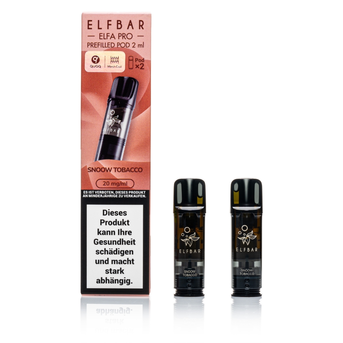 ELFBAR ELFA Pro - Snoow Tobacco - 2ml Pods / 20mg / 2 Stück