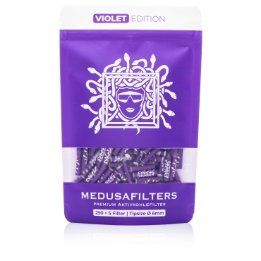 Medusa Aktivkohlefilter 250 Stück violett