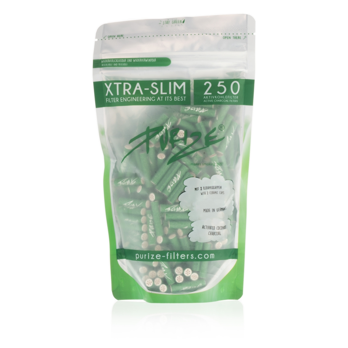 Purize - Xtra Slim Grün (250 Stk.)