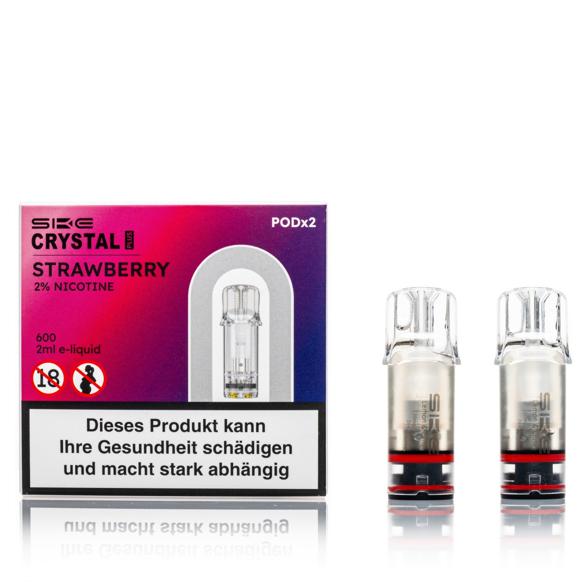 SKE Crystal Plus Pods - Strawberry - Erbeere Minze 20mg