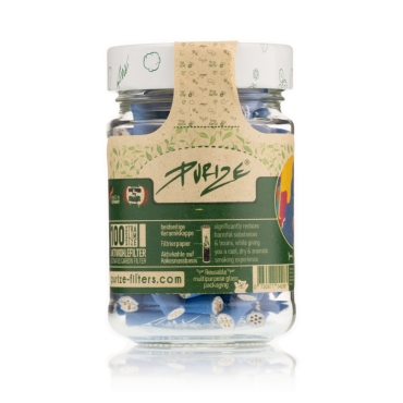 Purize Xtra Slim Glas Blau 100 Stk.