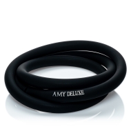 Amy Silikonschlauch Schwarz matt mit Logo