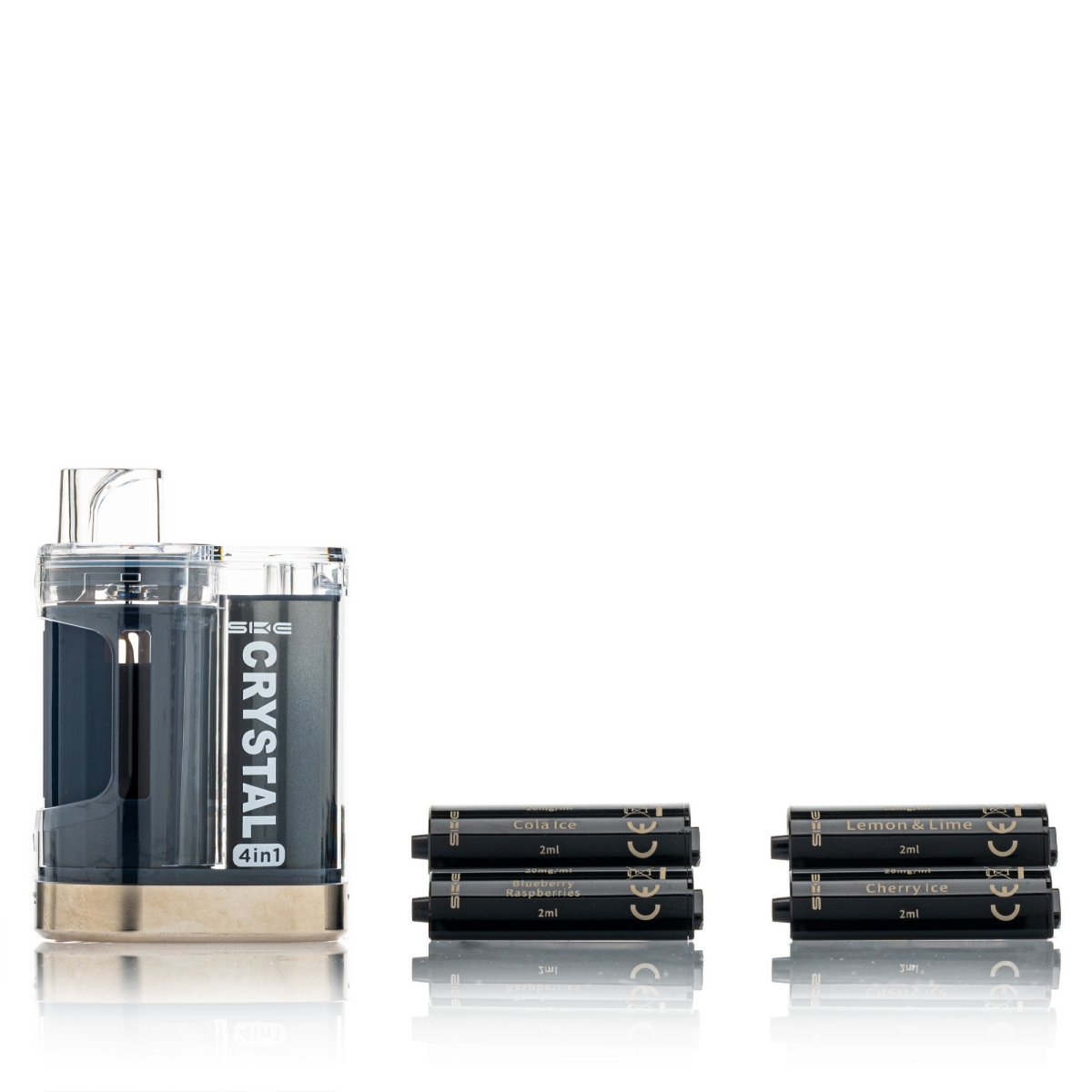 SKE Crystal - 4 in 1 Pod Kit 2400 - Blue Edition mit 4 Pods mixed