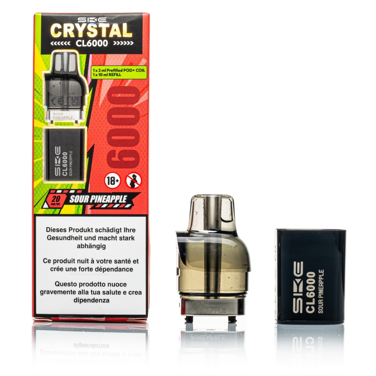 SKE Crystal CL6000 - Refill - Sour Pineapple