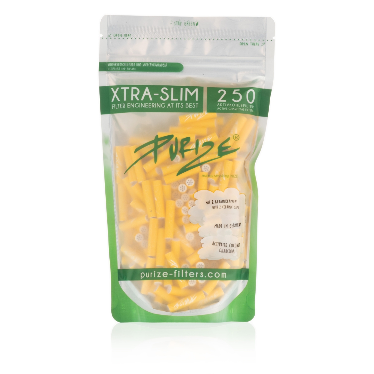 Purize - Xtra Slim Gelb (250 Stk.)