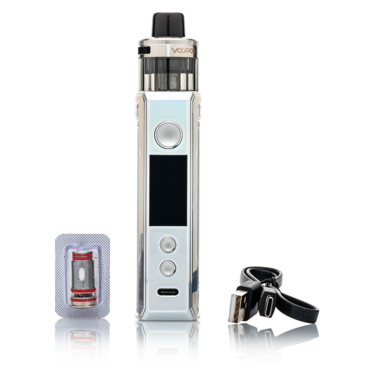 Voopoo Drag X2 Pod Kit - Colorful Silver