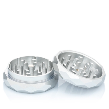 NV - Pyramid Grinder - 2-teilig D:63mm - Silber