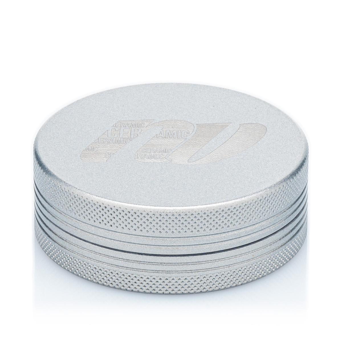 NV - Keramik Grinder - 2-teilig D:63mm rund - Silber