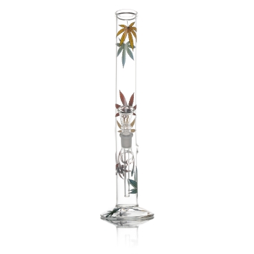 Hangover Mulit Leaf Glass Bong - H:32cm - D:34mm - Socket: 14.5mm