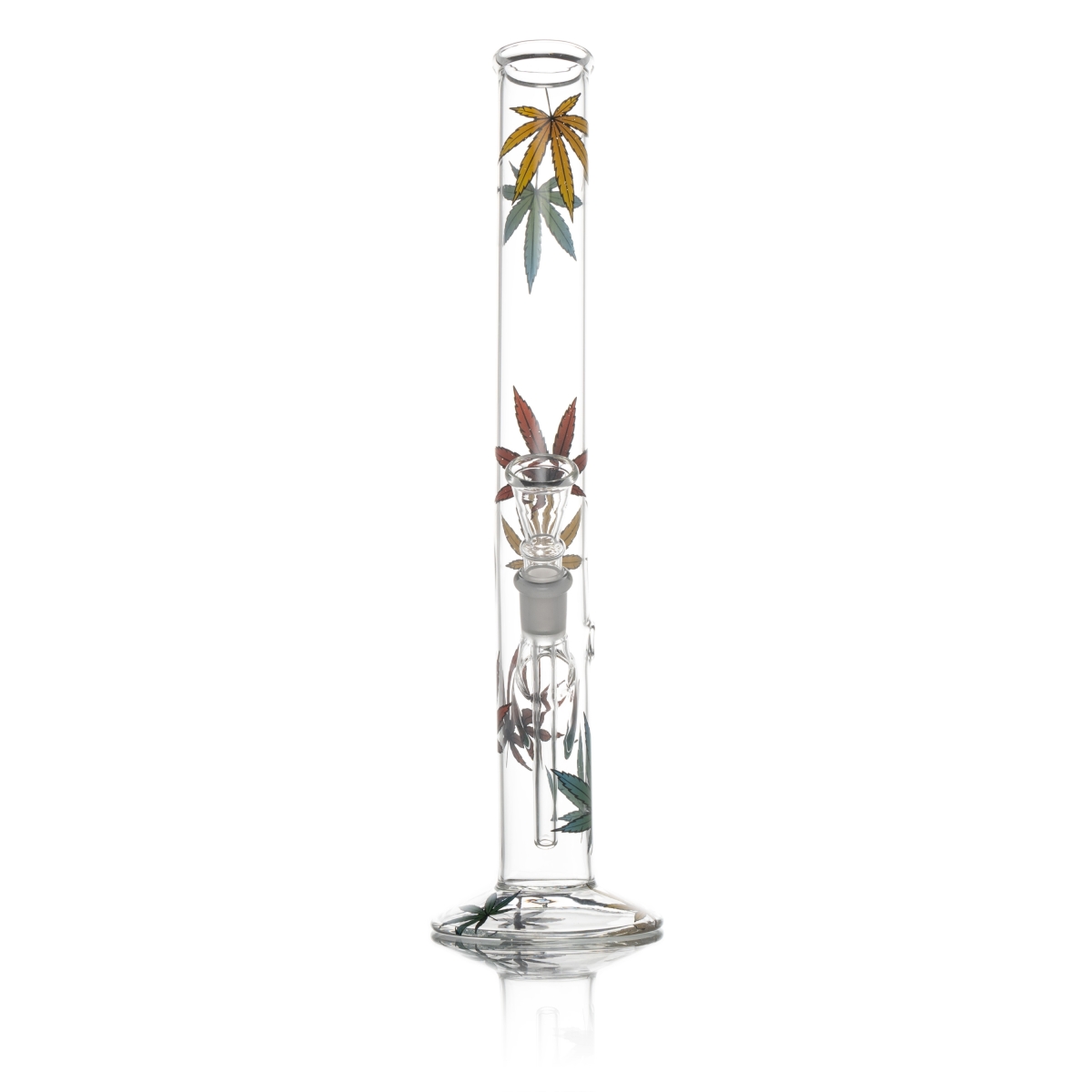 Hangover Mulit Leaf Glass Bong - H:32cm - D:34mm - Socket: 14.5mm