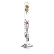 Hangover Mulit Leaf Glass Bong - H:32cm - D:34mm - Socket: 14.5mm