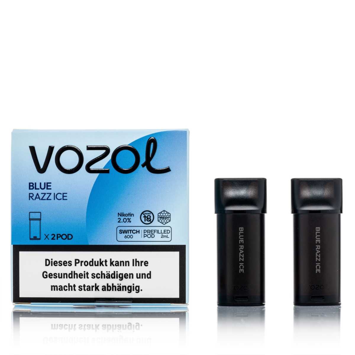 VOZOL Switch 600 Pod - Blue Razz ICE - 20mg