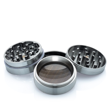 Black Leaf Alu-Mühle 4-tlg. - 50mm - Grau