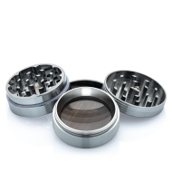 Black Leaf Alu-Mühle 4-tlg. - 50mm - Grau