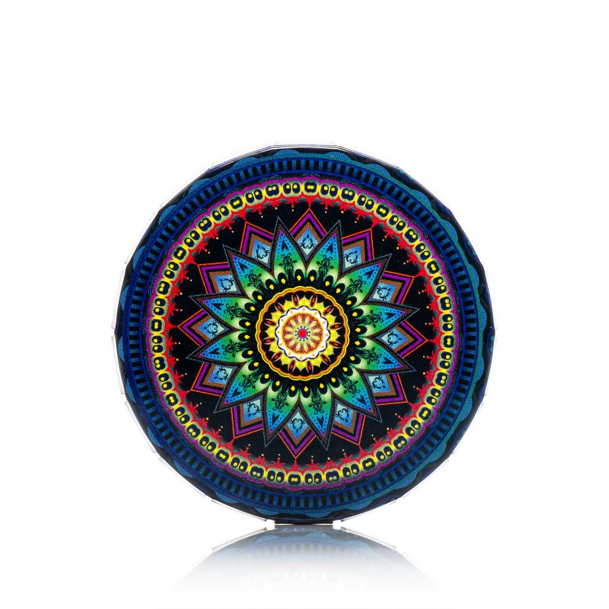 Click Clack Dose - Black Leaf - Mandala blau