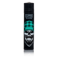 Clipper Feuerzeug - Skulls Heads 1 - 3/4