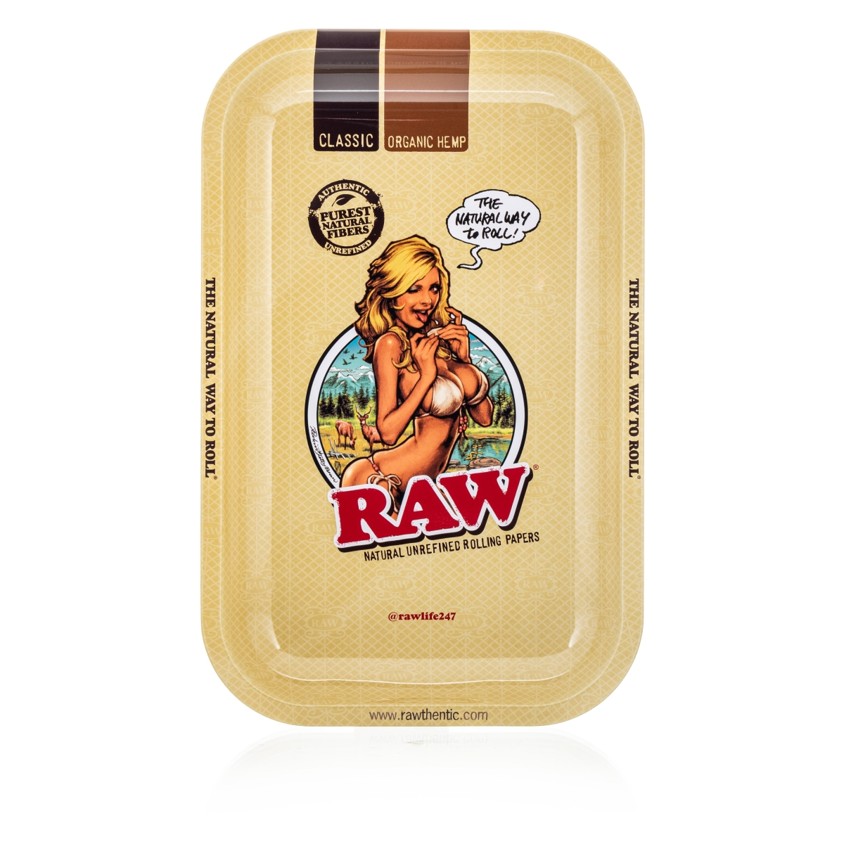 RAW Girl Metal Rolling Tray - Small