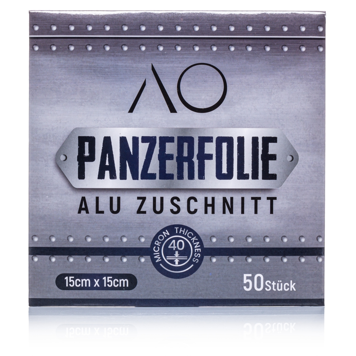 AO - Panzerfolie Alu - 15 x 15cm