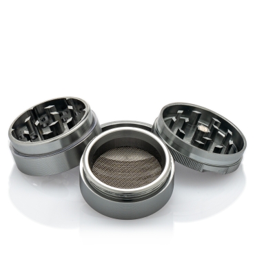 Black Leaf Grinder - New Edge 4-teilig hellgrau