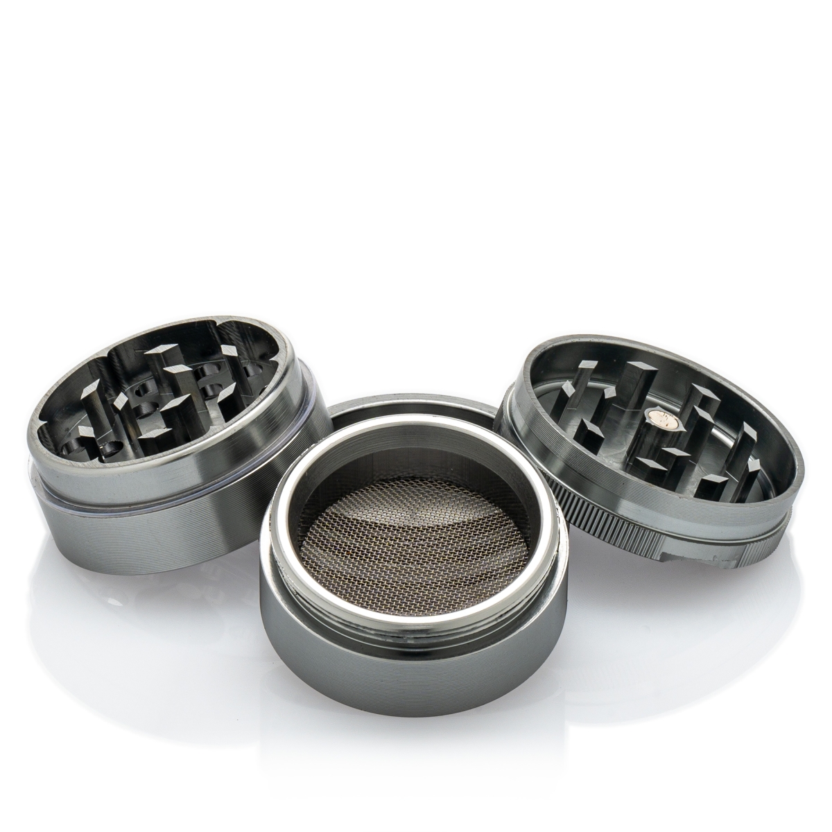 Black Leaf Grinder - New Edge 4-teilig hellgrau