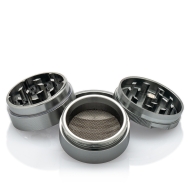 Black Leaf Grinder - New Edge 4-teilig hellgrau