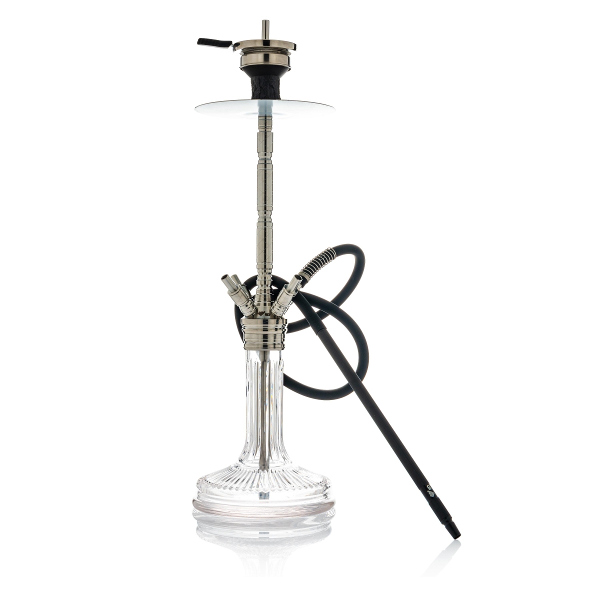 WD Hookah - Edelstahl Shisha Set F40-10 - Clear