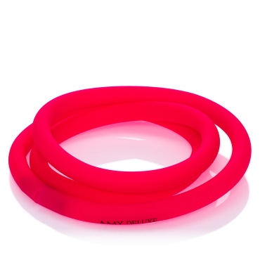 Amy Silikonschlauch Pink Matt mit Logo