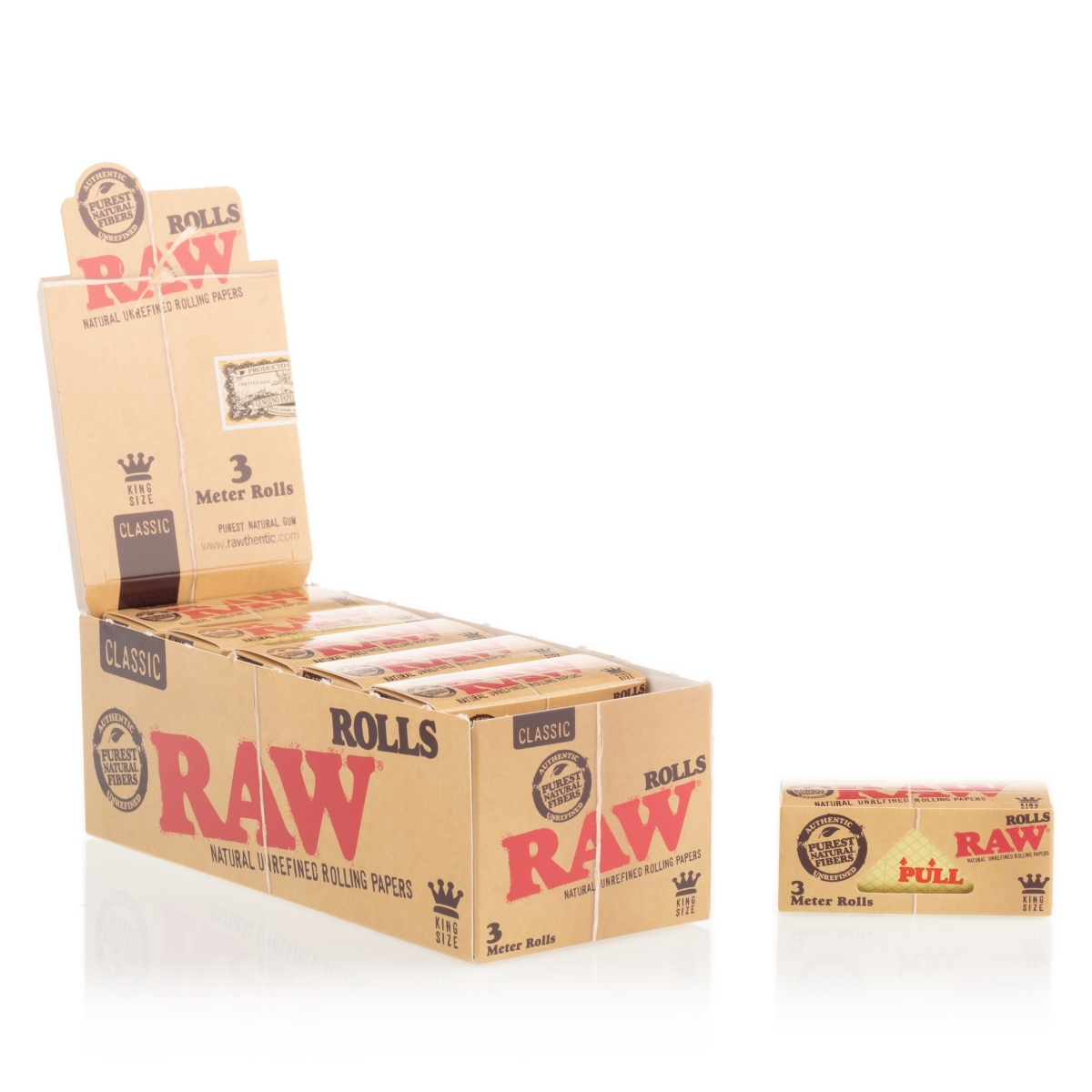 Raw Rolls Classic 3m Box (12)