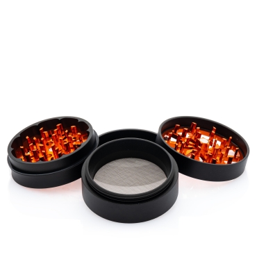 Thorinder After Grow Alu-Grinder 4-tlg. magn. Black Orange