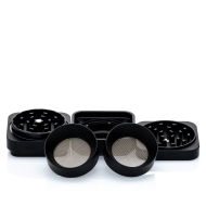 Steezy 4+1 Grinder - 63mm - Black Beauty