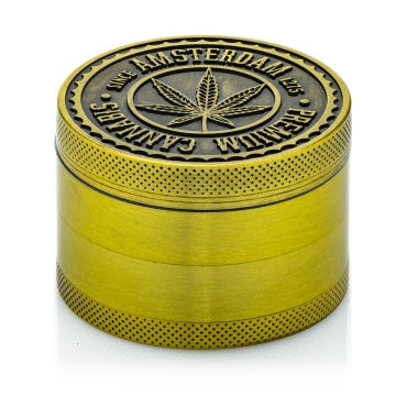 Amsterdam Leaf| 4-part Zinc Grinder 60 mm