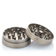 Edelstahl Grinder 50mm 2-teilig mit Stoffbeutel