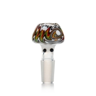 Swirl Mushroom Glas Bowl - 14mm M - Mixed Colors