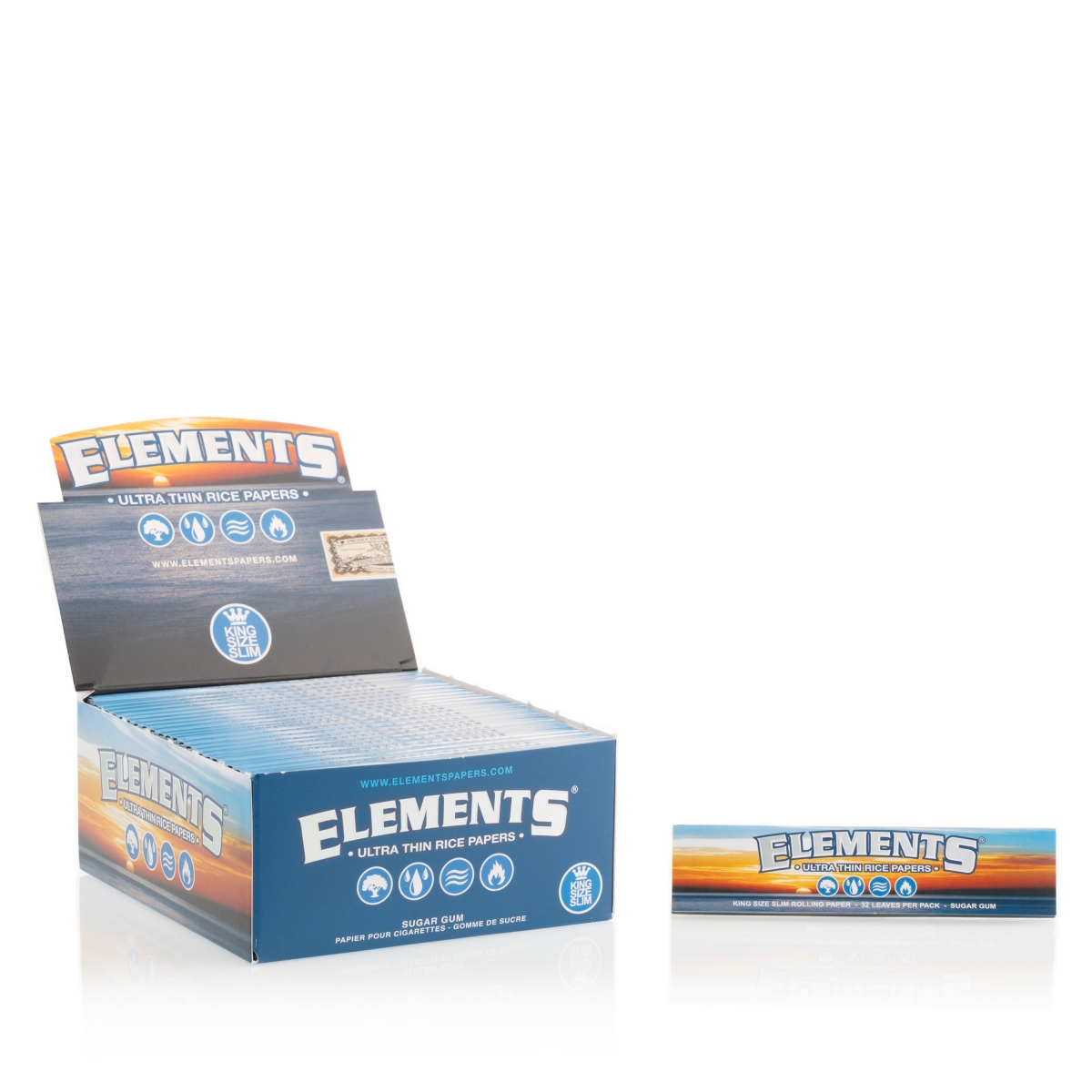 Elements King Size Slim Box (50)