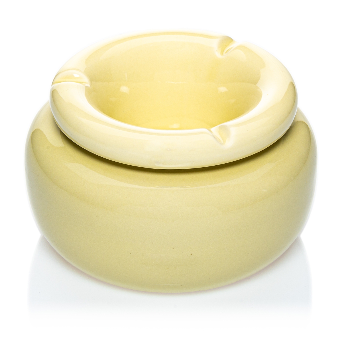 Fujima Marokko Keramik Aschenbecher - White Pearl