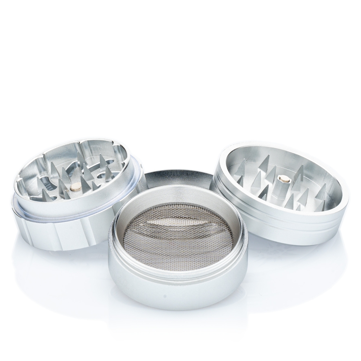 NV - Spike Grinder - 4-teilig D:50mm - Silber